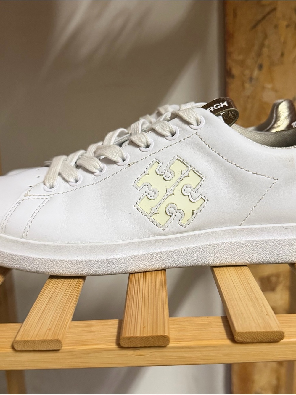 Tory Burch White Leather Sneaker